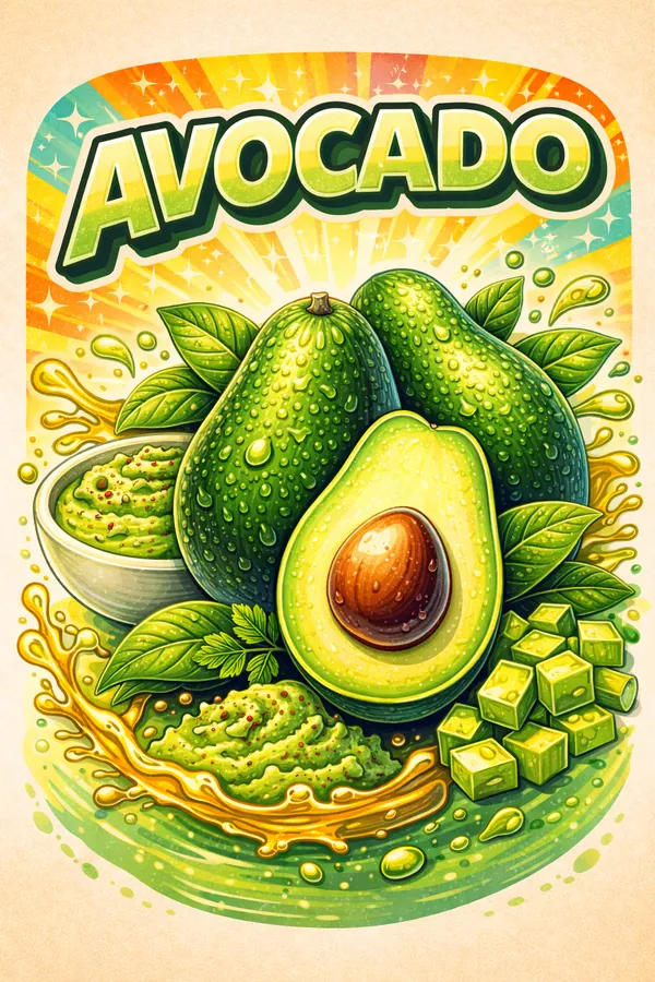 Bulk avocado ingredients for industrial manufacturing (frozen, powder, puree)