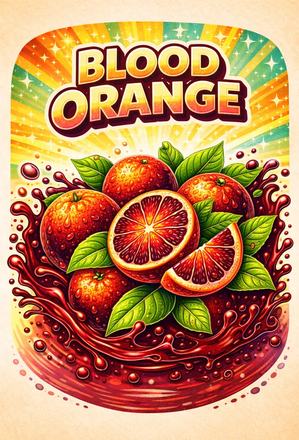 Blood orange ingredient formats: cells, concentrate, NFC juice, powder, frozen